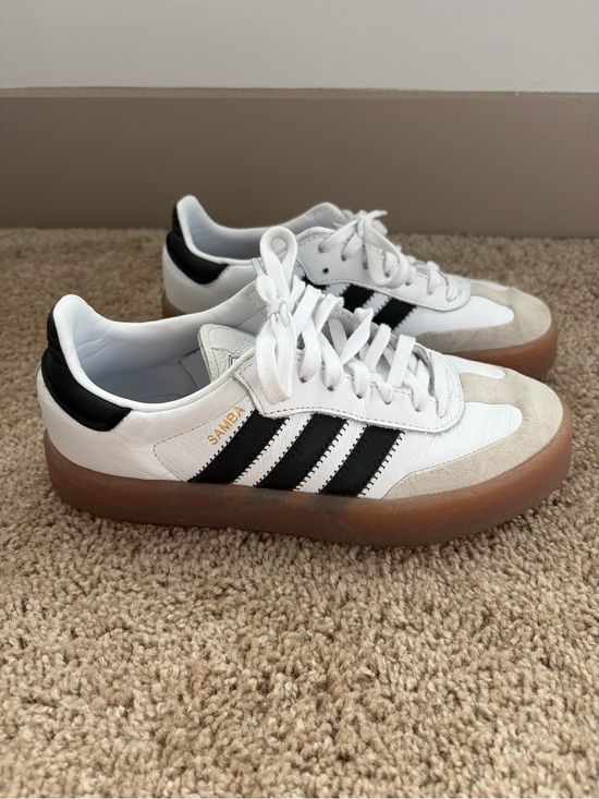 adidas Shoes - Adidas Sambae Sneakers - Cloud White / Core Black / Gold Metallic